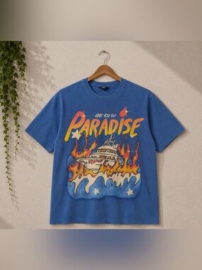 Jordan Craig "Burn the Boats" Paradise Yacht Graphic Tee.